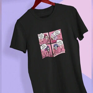 Very Scary Mindful Demure Spooky Halloween Shirt Pink Jason Scream Trendy Black